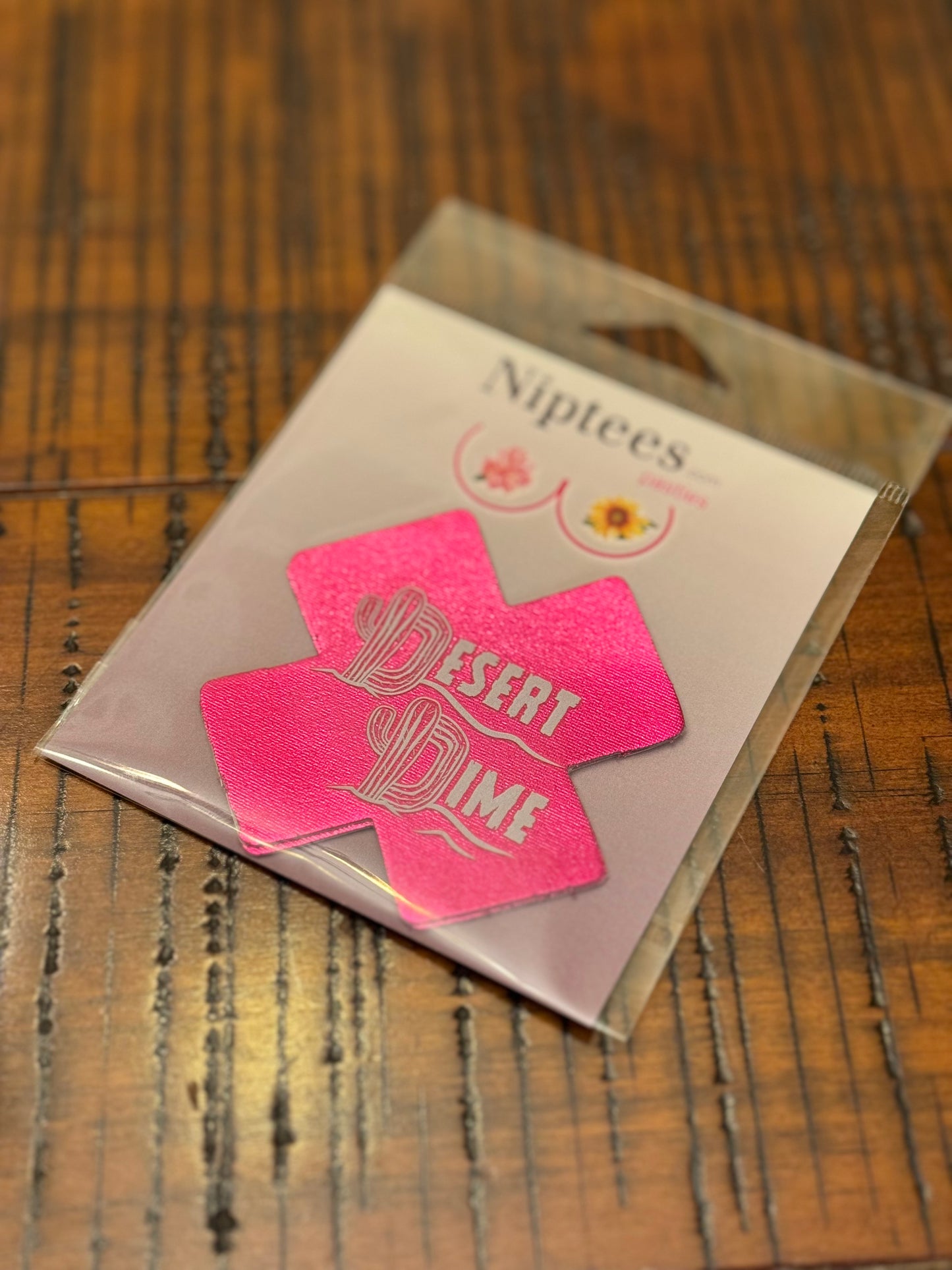 X Pasties - Pink w/ White